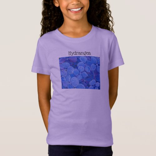 Girls Hydrangea Shirt _ Lots of options