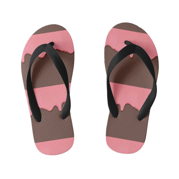 cute brown flip flops