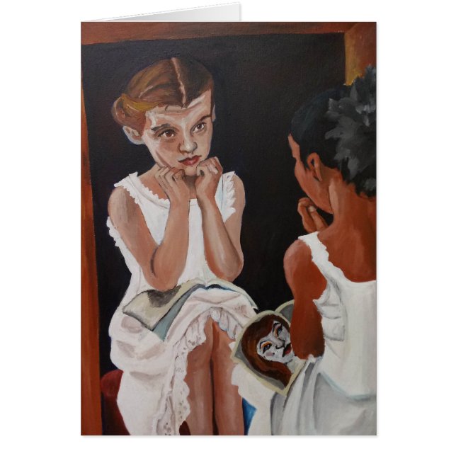 Girls in the Mirror Notecard (Front)