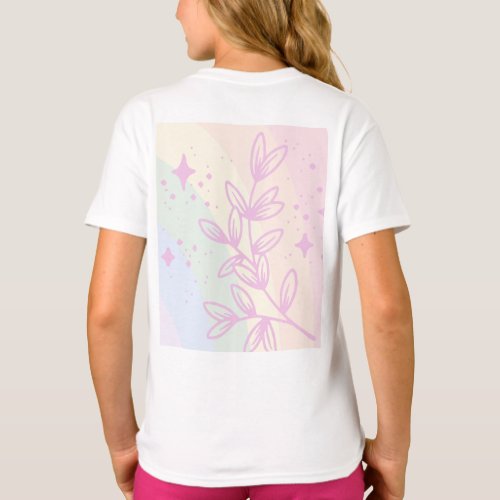 Girls Inspirational Shirt Good Vibes Design T_shi T_Shirt