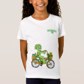 Girls Jersey T-Shirt  Bike Munchimonster Bite logo (Front)