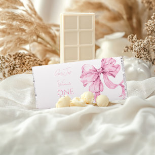 Girls just wanna be one birthday  hershey bar favors