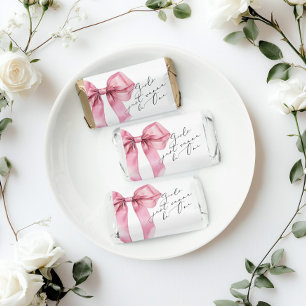 Girls just wanna be One Pink Bow 1st birthday Hershey's Miniatures