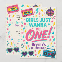 Girls just wanna be ONE Pop 1st Birthday Party