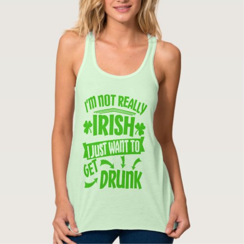 Girls Just Wanna Get Drunk St Patricks Day Tank Top