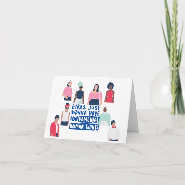 Girls Just Wanna Have…Blank Card (Front)