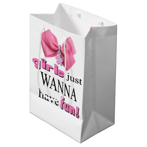 Girls Just Wanna Have Fun Medium Gift Bag