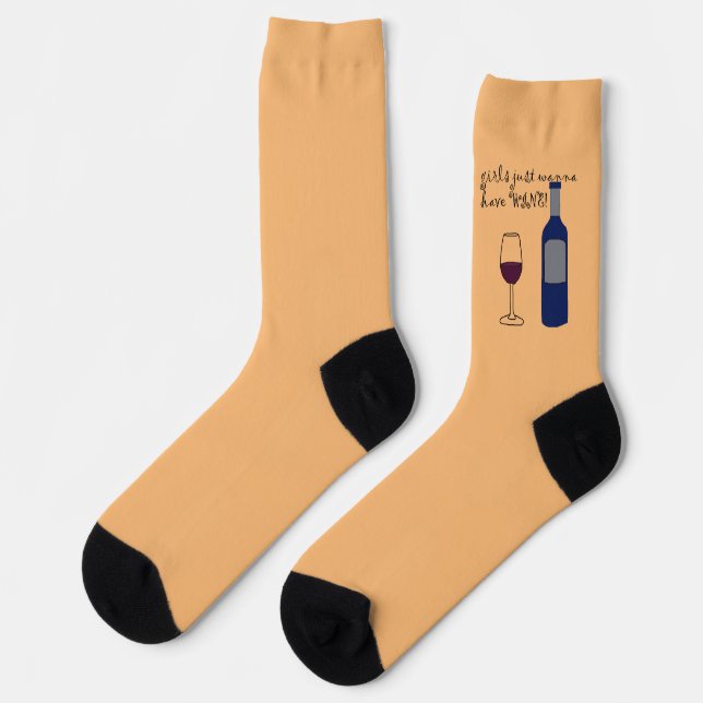 girls just wanna have fun socks (Left)