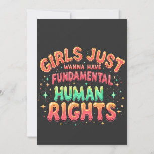 Girls just wanna have fundamental human Equality  Invitation