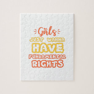 girls just wanna have fundamental human rights jigsaw puzzle