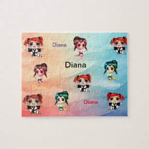 Girl's Karate and Kung fu Jigsaw Puzzle