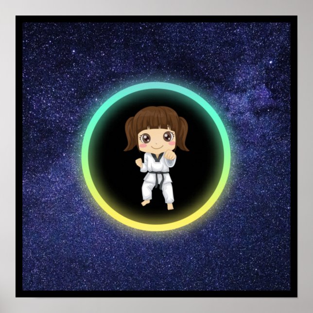 Girls Karate Galaxy    Poster (Front)