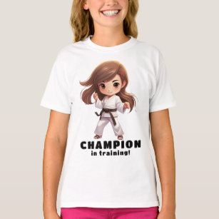 Girl's Karate Martial Arts T-Shirt