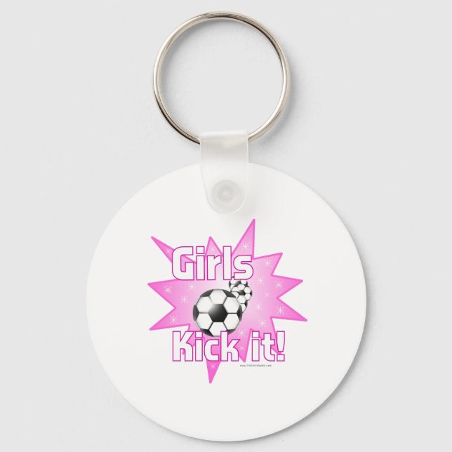 Girls Kick it Keychain (Front)