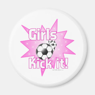 Girls Kick it Magnet