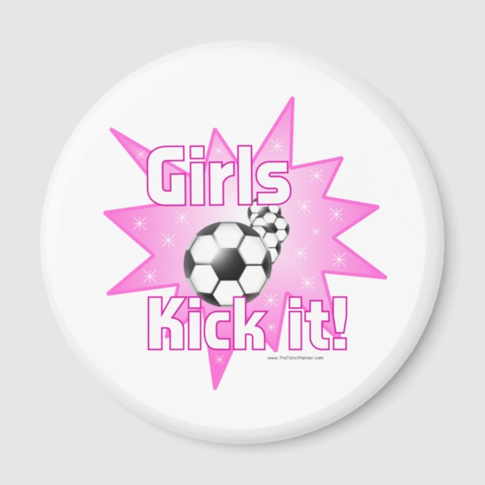 Girls Kick it Magnets