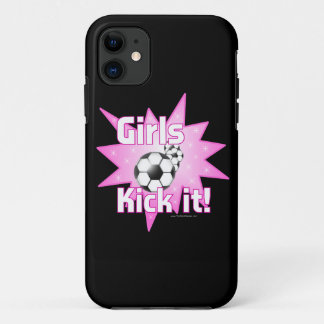 Girls Kick It Soccer iPhone 11 Case