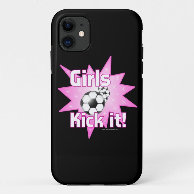 Girls Kick It Soccer Case-Mate iPhone Case (Back)