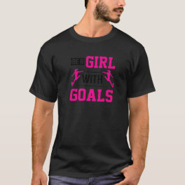 Girls Kicking Soccer Balls Girl With Goals Cool Te T-Shirt