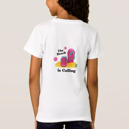 Girls Kids Beach Ocean Lover Cute Lovely Party New T_Shirt