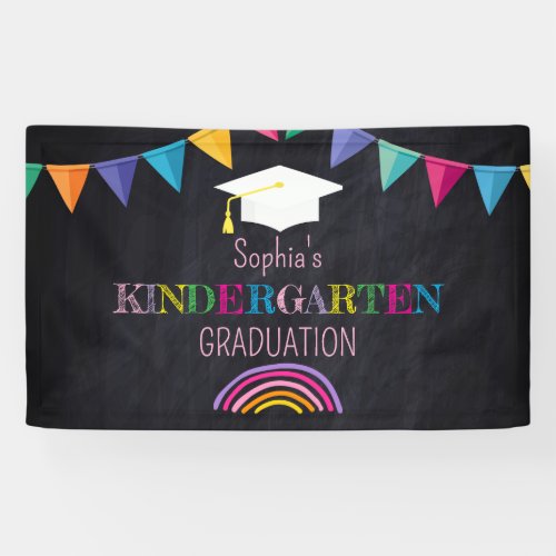 Girl's Kindergarten Graduation  Banner