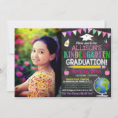 Girl's Kindergarten Graduation Invitation  (Front)