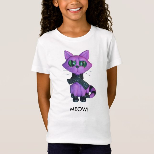 Girls Kitty tshirt (Front)