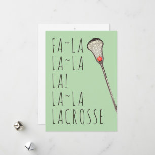 Girls Lacrosse Christmas Holiday Card
