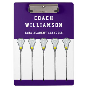 Girls Lacrosse Coach Clipboard