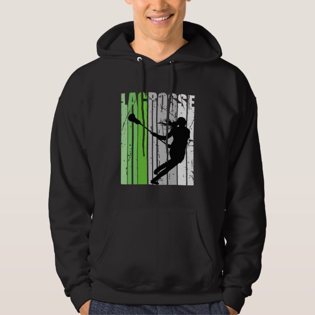 Girls Lacrosse Colors Lacrosse Retro Teen Coach Co Hoodie (Front)