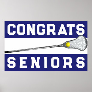 Girls Lacrosse Congrats Poster
