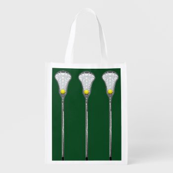 Girls Lacrosse Gift And Grocery Bag by lacrosseshop at Zazzle
