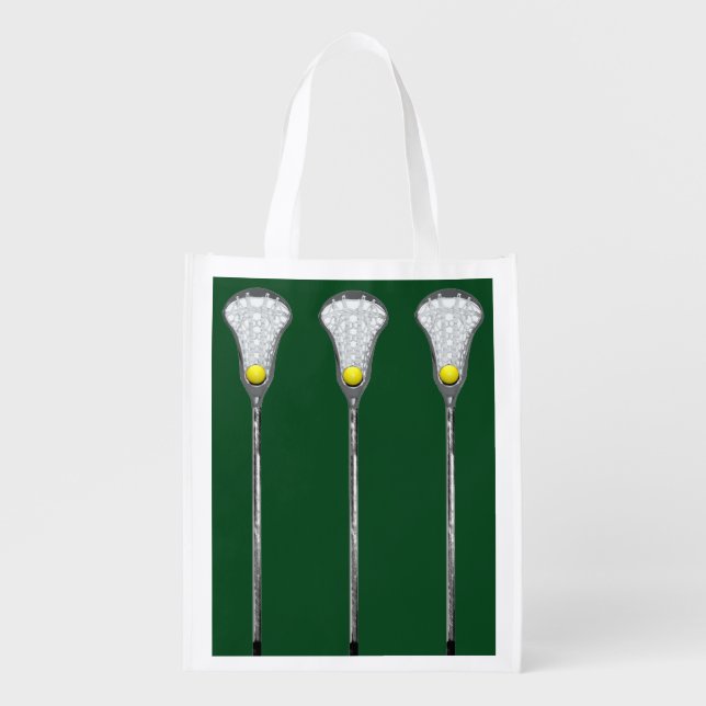 Girls Lacrosse Gift and Grocery Bag (Front)