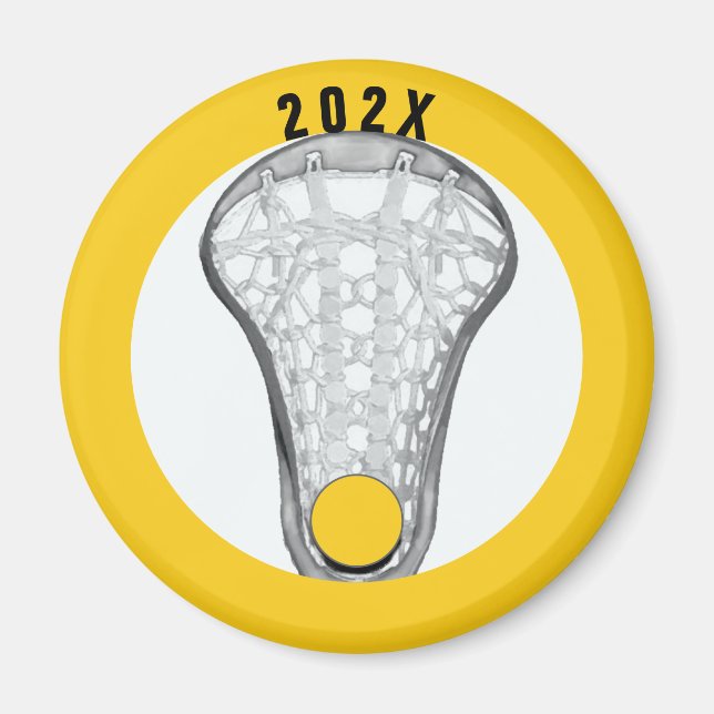 Girls Lacrosse Gifts Magnet (Front)