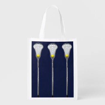 Girls Lacrosse Grocery Bag by lacrosseshop at Zazzle