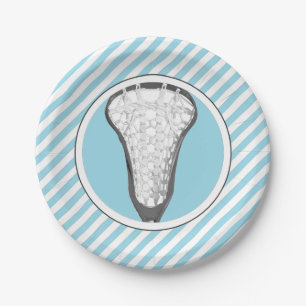 Girls Lacrosse Paper Plates
