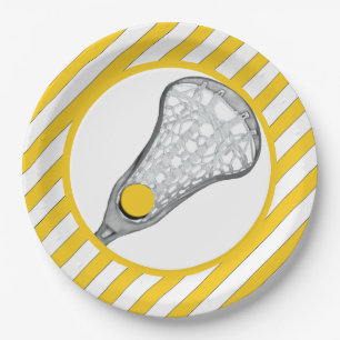 Girls Lacrosse Paper Plates