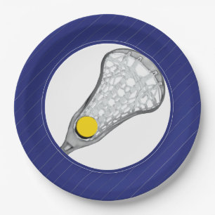 Girls Lacrosse Paper Plates