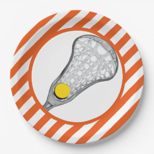 Girls Lacrosse Paper Plates