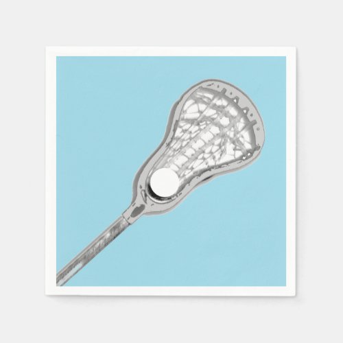 Girls Lacrosse Party Event Napkins