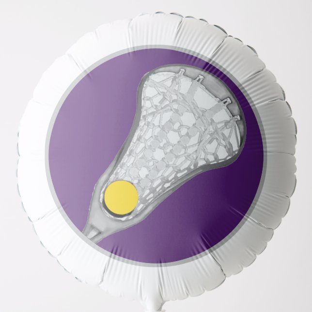 Girls Lacrosse Purple Balloon (Front)
