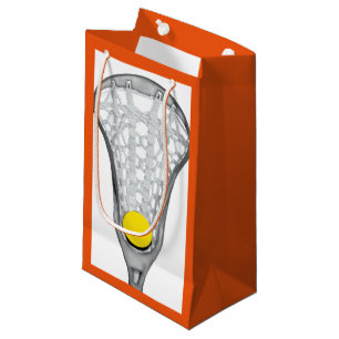 Girls Lacrosse Team Orange Small Gift Bag