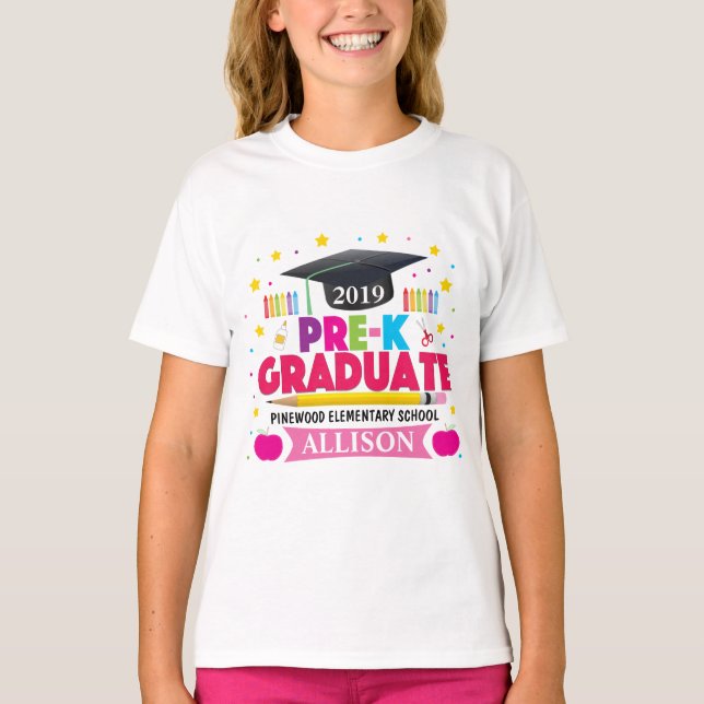 Girl's Last Day of Pre-K T-shirt (Front)