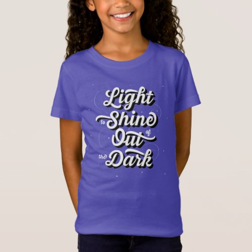 Girls Light to Shine T_Shirt  Purple