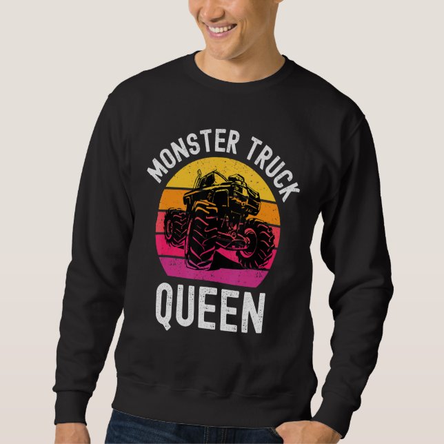 Girls Like Monster Trucks Too Kids Toddler 5t 4t 3 Sweatshirt (Front)