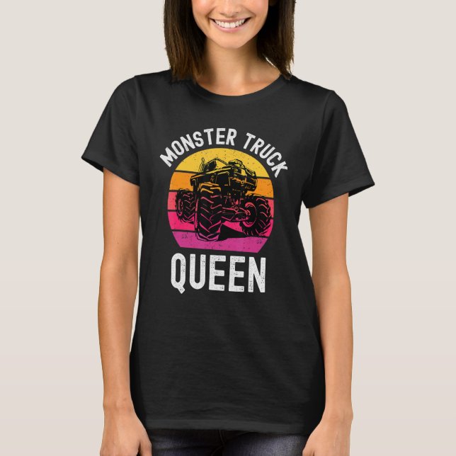 Girls Like Monster Trucks Too Kids Toddler 5t 4t 3 T-Shirt (Front)