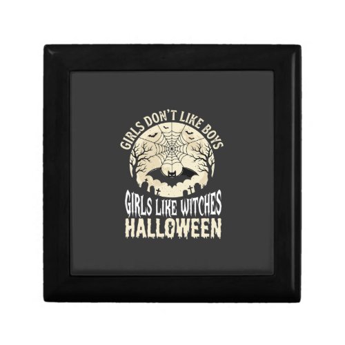 Girls Like Witches Halloween Bat Design_1 Gift Box