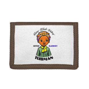 Girls Little Harriet Tubman Black Heroine Tri-fold Wallet