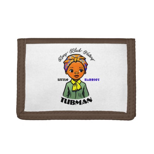 Girls Little Harriet Tubman Black Heroine Trifold Wallet