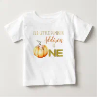 pumpkin 1st birthday shirt